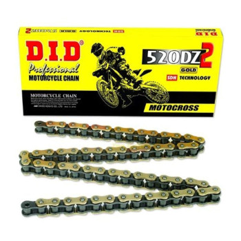 Did (520Dz-104) Gold 104 Link High Performance Dz2 Series Non-O-Ring Chain With Connecting Link