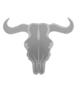Bully Tt-091 Stainless Steel Bull Emblem With Dual Layer 3D Design