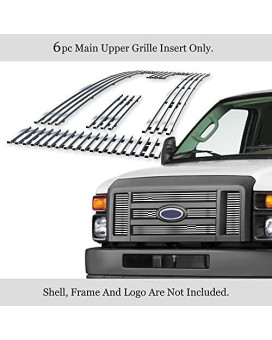 Aps Compatible With 2008-2013 Ford Econoline Van E-Series Billet Grille Grill Insert F66658A