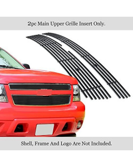 Compatible With 2007-2014 Chevy Tahoe Suburban Avalanche Black Billet Grille Grill Insert C66451H