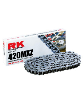 Rk Racing Chain 420Mxz-116 (420 Series) Steel 116 Link Heavy Duty Mxsx Racing Non O-Ring Chain With Connecting Link