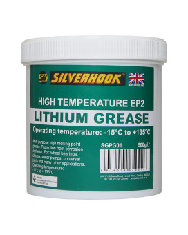 Silverhook Lithium Grease Extreme Pressure, High Temperature Multi Purpose 500 G