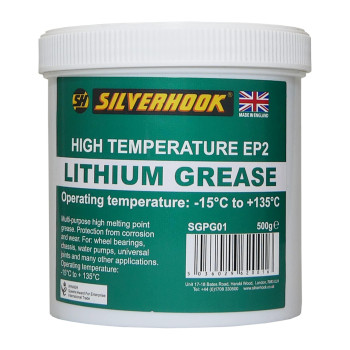 Silverhook Lithium Grease Extreme Pressure, High Temperature Multi Purpose 500 G