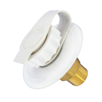 Valterra A01-0170Lf White 2-34 Mpt Lead-Free Flush Mount Water Inlet