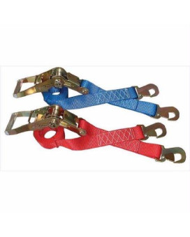 Prp Racing Products Srp 2 Red Ratchet Car Tiedown Strap, 8 Ft - 500C8-1