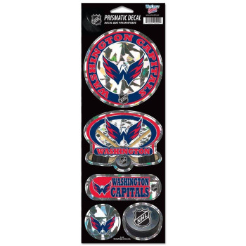 Wincraft Nhl Washington Capitals Prismatic Stickers Team Color One Size