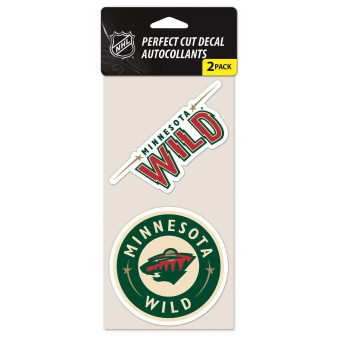 Nhl Minnesota Wild Perfect Cut Decal (Set Of 2) 4 X 4