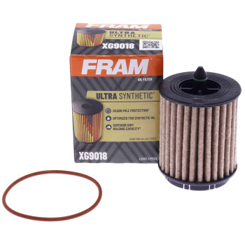 Fram Ultra Synthetic Automotive Replacement Oil Filter, Designed For Synthetic Oil Changes Lasting Up To 20K Miles, Xg9018 (Pack Of 1)