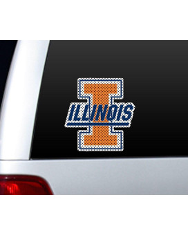 Ncaa Illinois Large Window Film, One Size, Multicolor