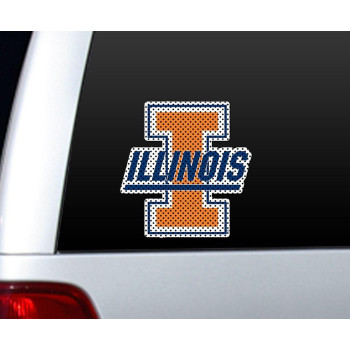 Ncaa Illinois Large Window Film, One Size, Multicolor