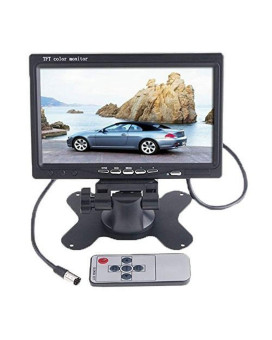 BW 7 inch High Resolution 800 * 480 TFT Color LCD Car Rear View Camera Monitor Support Rotating The Screen and 2 AV Inputs