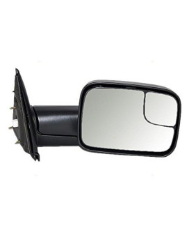 Power Side Trailer Tow Flip-Up Mirror Heated 7X10 Passenger Replacement For Dodge Pickup Truck 55077444Ao