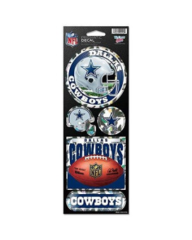 Wincraft Nfl Dallas Cowboys Prismatic Stickers, Team Color, One Size