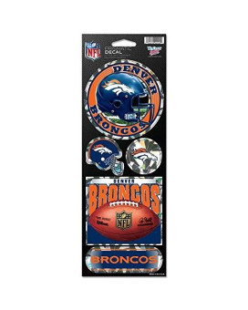 Wincraft Nfl Denver Broncos Prismatic Stickers, Team Color, One Size