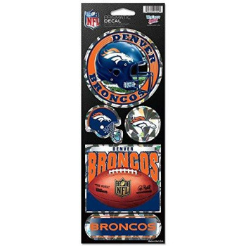 Wincraft Nfl Denver Broncos Prismatic Stickers, Team Color, One Size