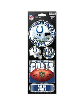 Wincraft Nfl Indianapolis Colts Prismatic Stickers, Team Color, One Size