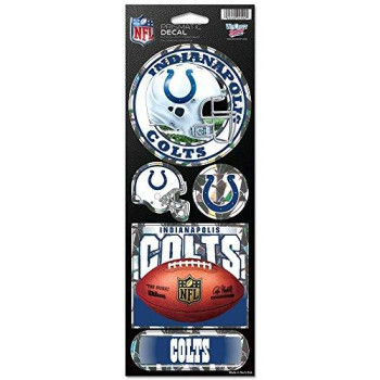 Wincraft Nfl Indianapolis Colts Prismatic Stickers, Team Color, One Size