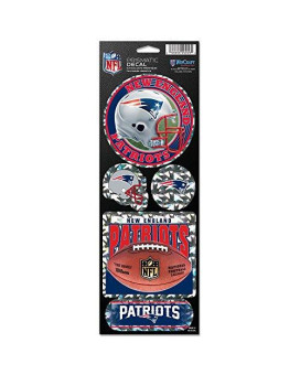 Wincraft Nfl New England Patriots Prismatic Stickers, Team Color, One Size