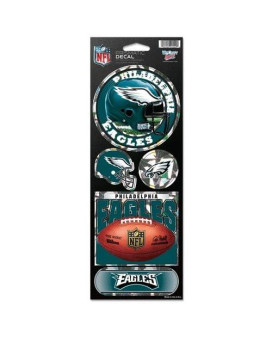 Wincraft Nfl Philadelphia Eagles Prismatic Stickers, Team Color, One Size