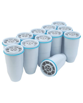 ZeroWater Replacement Filters 12-Pack BPA-Free Replacement Water Filters for ZeroWater Pitchers and Dispensers NSF Certified to Reduce Lead and Other Heavy Metals