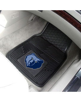 Nba - Memphis Grizzlies Heavy Duty Car Mat Set - 2 Pieces