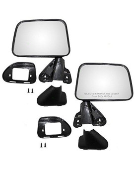 Manual Side View Mirror Textured Driver And Passenger Replacements For Toyota 87-88 Pickup Truck 87-89 4Runner Suv 8794089135 8791089135