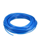 uxcell Pneumatic Air Tubing, 4mm OD x 2.5mm ID 19m(62.3ft) Long PU Polyurethane Air Compressor Tubing Hose Pipe Blue