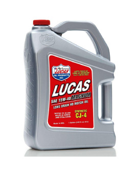 Lucas Oil 10299 Sae 15W-40 Cj-4 Synthetic Motor Oil - 1 Gallon