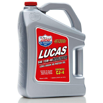 Lucas Oil 10299 Sae 15W-40 Cj-4 Synthetic Motor Oil - 1 Gallon