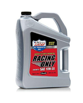 Lucas Oil 10611 Sae 10W-30 Synthetic Racing Motor Oil - 5 Quart