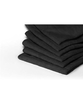 Heininger 5401 Garagemate Black Microfiber Towel, (Pack Of 20)