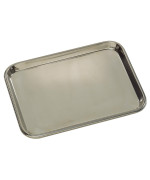 Grafco Metal Instrument Tray, Medical & Surgical Mayo Tray, Stainless Steel, Large, 3262