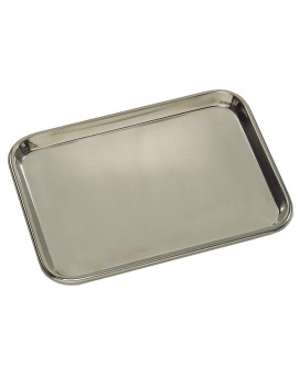 Grafco Metal Instrument Tray, Medical & Surgical Mayo Tray, Stainless Steel, Large, 3262