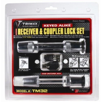 Trimax Reciever & Coupler Lock Set 255-Tm32