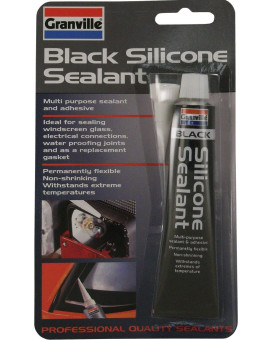 Granville Gv0373 Silicone Sealant, 40 G, Black