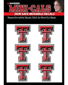 Wincraft Ncaa Texas Tech Red Raiders Face Tattoos Team Colors One Size