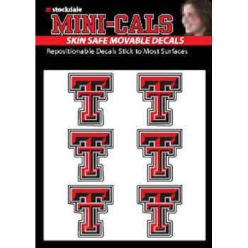 Wincraft Ncaa Texas Tech Red Raiders Face Tattoos Team Colors One Size