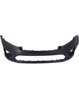 Evan-Fischer Front Bumper Cover Compatible with 2010-2012 Ford Fusion Primed - CAPA