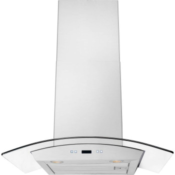 CAVALIERE 36" Wall Mounted Stainless Steel/Glass Kitchen Range Hood 900 CFM SV218D-36