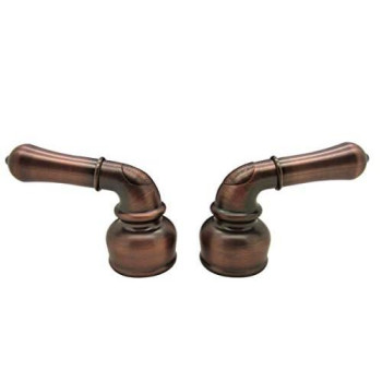 Dura Faucet Df-Rkc-Orb Rv Replacement Hot And Cold Classic Handles - Metallic Plating Over Abs Models Only (Oil Rubbed Bronze)