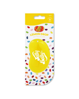 Jelly Belly Car Air Freshener - Lemon Drop 3D Hanging Freshener Car Scent Lasts Up To 30 Days, Air Freshener Car, Home Or Office Genuine Jelly Belly Car Air Fresheners For Women, Men And Kids