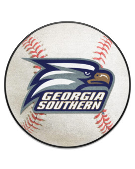 Fanmats 787 Georgia Southern Eagles Baseball Shaped Accent Rug - 27In. Diameter