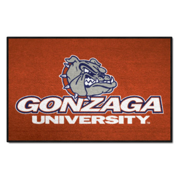 Fanmats 1945 Gonzaga Bulldogs Starter Mat Accent Rug - 19In. X 30In. Sports Fan Home Decor Rug And Tailgating Mat - Red