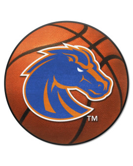 Fanmats 4399 Boise State Broncos Basketball Shaped Rug - 27In. Diameter Basketball Design Sports Fan Accent Rug