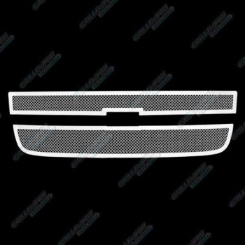 Aps Compatible With Chevy Express Van 2003-2020 Main Upper Stainless Steel Chrome Mesh Grille C76436T
