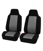 Fh Group Automotive Car Seat Covers High Back Classic Cloth Car Seat Covers Front Seats Only Gray Seat Cover Front Set Universal Fit Interior Accessories Cars Trucks Suv Car Interior Accessories