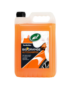 Turtle Wax 52817 Big Orange Car Shampoo Cleans With Streak Free Finish 5 Litre
