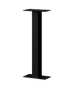 Salsbury Industries 4365BLK Standard Pedestal Bolt Mounted for Roadside Mailbox and Mail Chest, Black