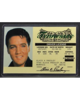 Elvis Presley Driver License Id