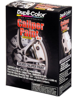 Dupli-Color (Bcp403-2 Pk) Silver Brake Caliper Paint Kit - 8 Oz Aerosol, (Case Of 2)